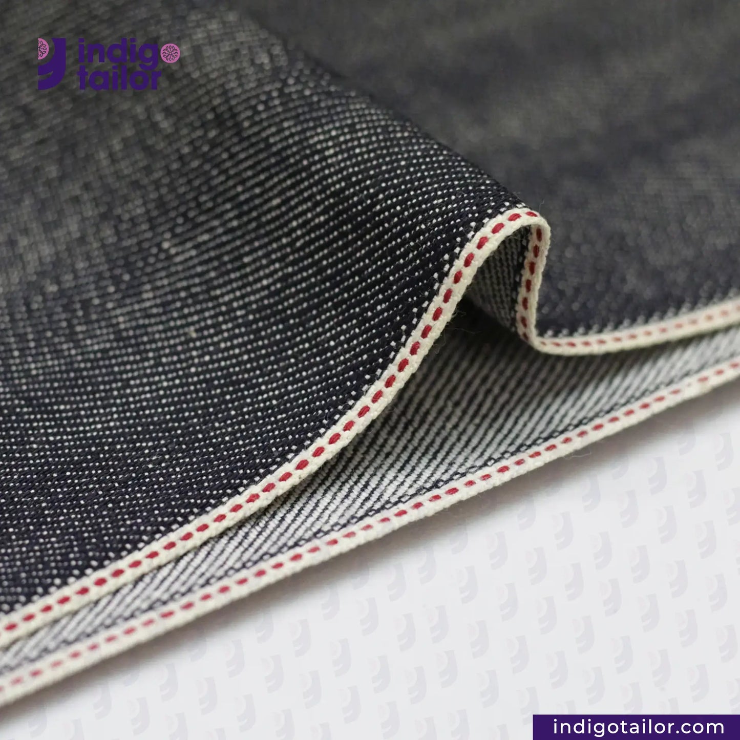 IT-468 BLUE GRAY SELVEDGE DENIM