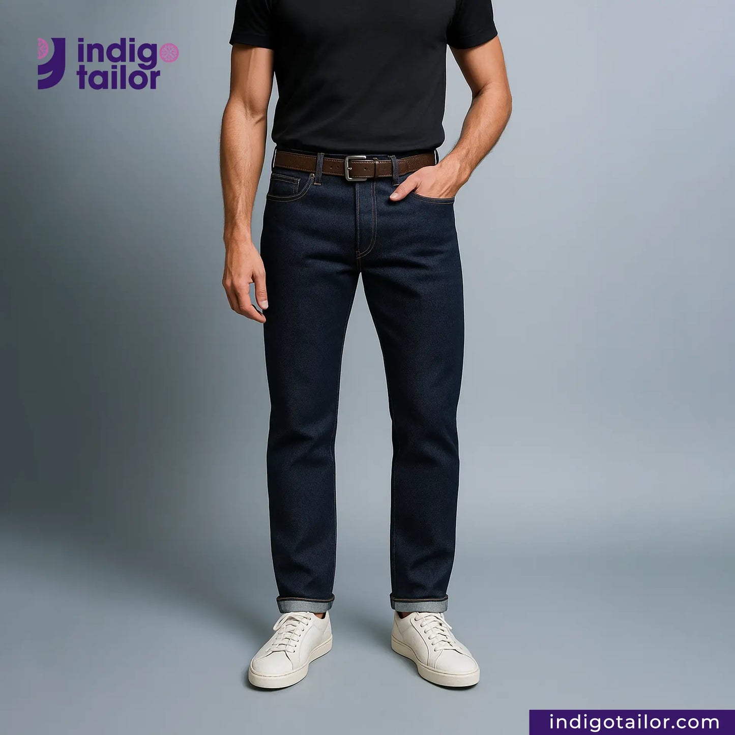IT-471 COMFORT STRETCH WHITE SELVEDGE
