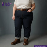 IT-424 DEEP INDIGO DOTTED BRONZE SELVEDGE