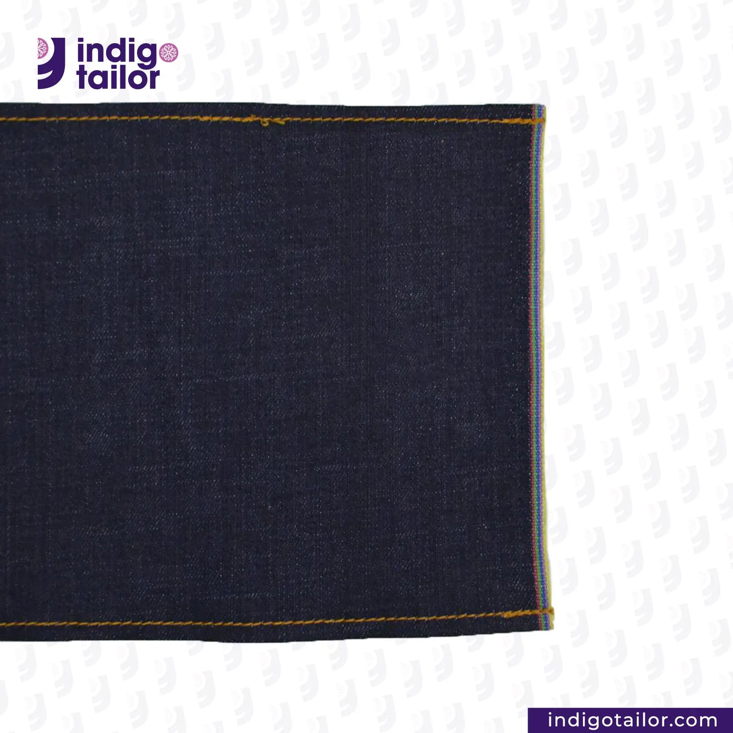 IT-459 DEEP INDIGO RAINBOW STRETCH SELVEDGE DENIM
