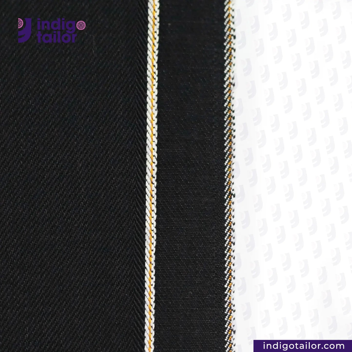 IT-444 HEAVY DOUBLE BLACK ORANGE SELVEDGE