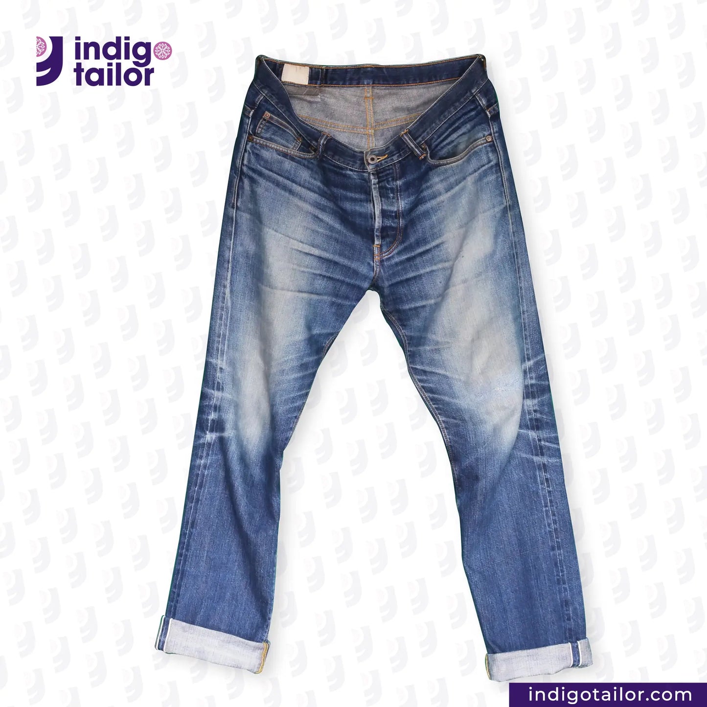 IT-121 DEEP BLUE OMBRÉ CAST DENIM
