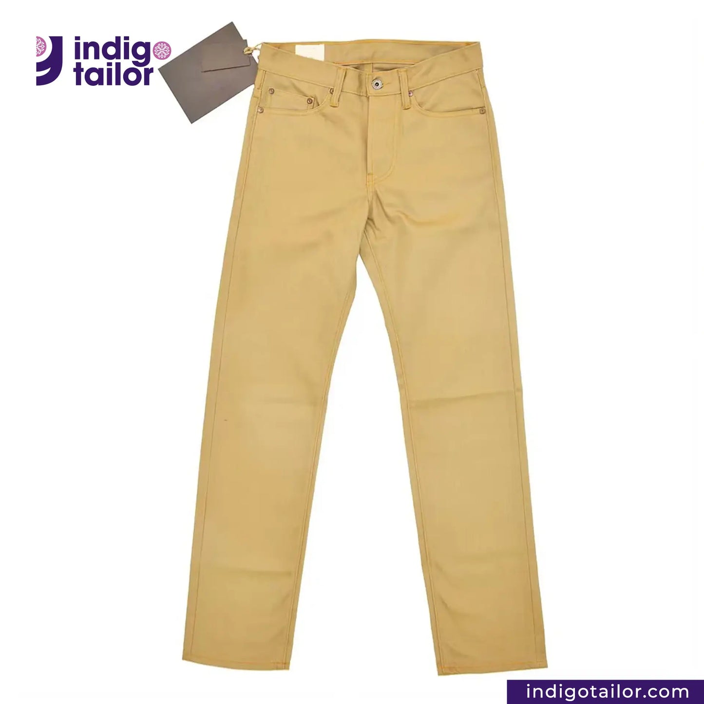 IT-122 KHAKI SLUB DENIM
