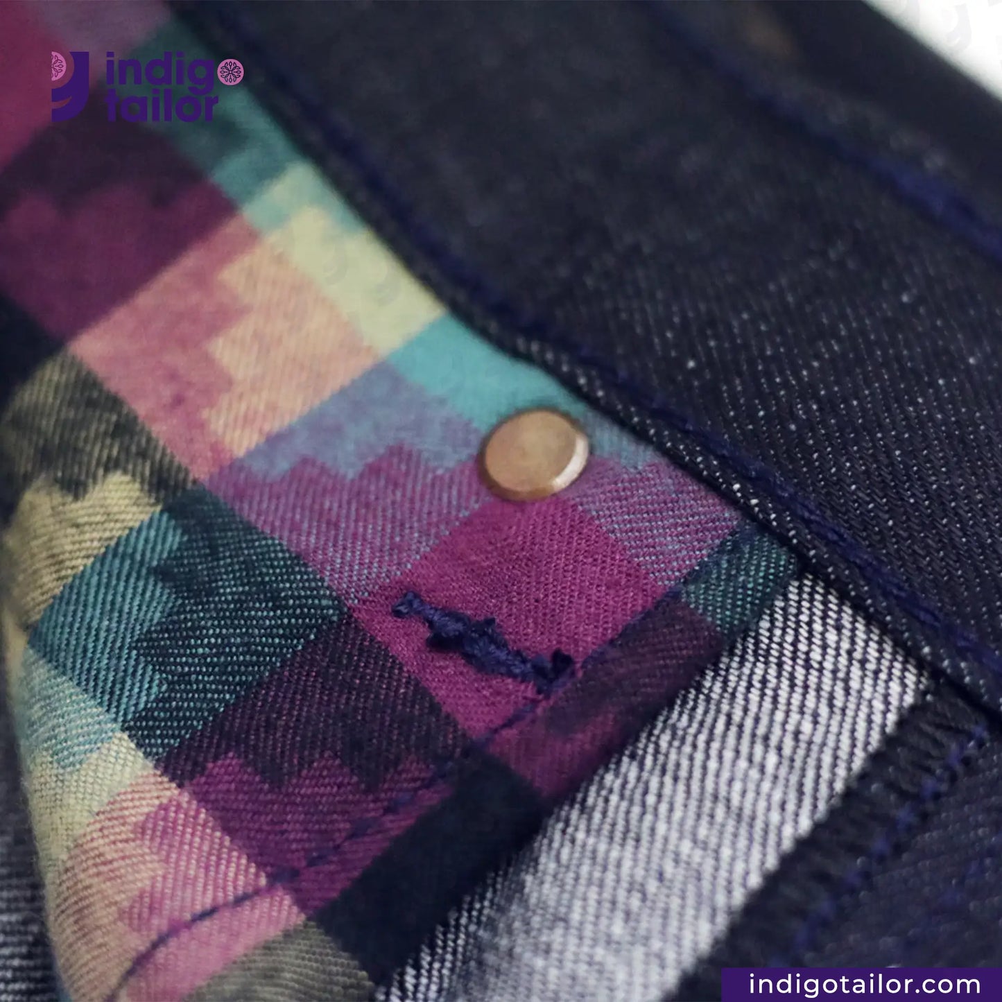 IT-124 INDIGO SAKURA DENIM