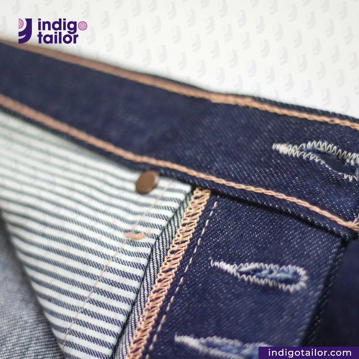 IT-127 MEDIUM BLUE DENIM LIVIDUS SELVEDGE