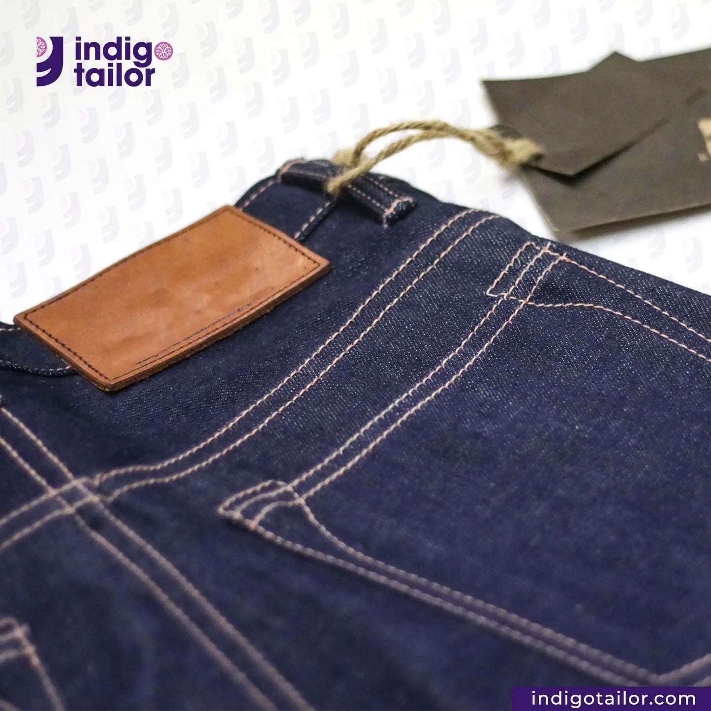 IT-127 MEDIUM BLUE DENIM LIVIDUS SELVEDGE