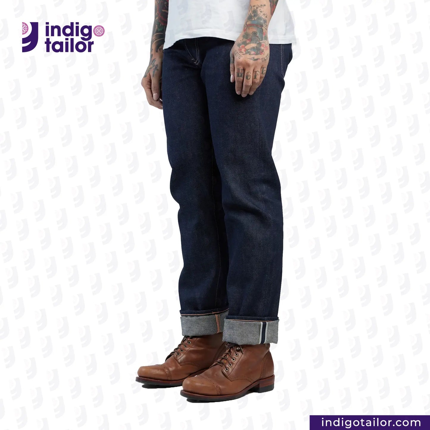IT-127 MEDIUM BLUE DENIM LIVIDUS SELVEDGE