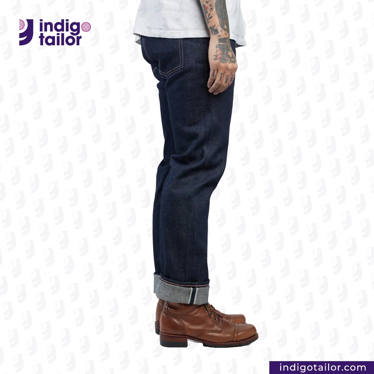 IT-127 MEDIUM BLUE DENIM LIVIDUS SELVEDGE
