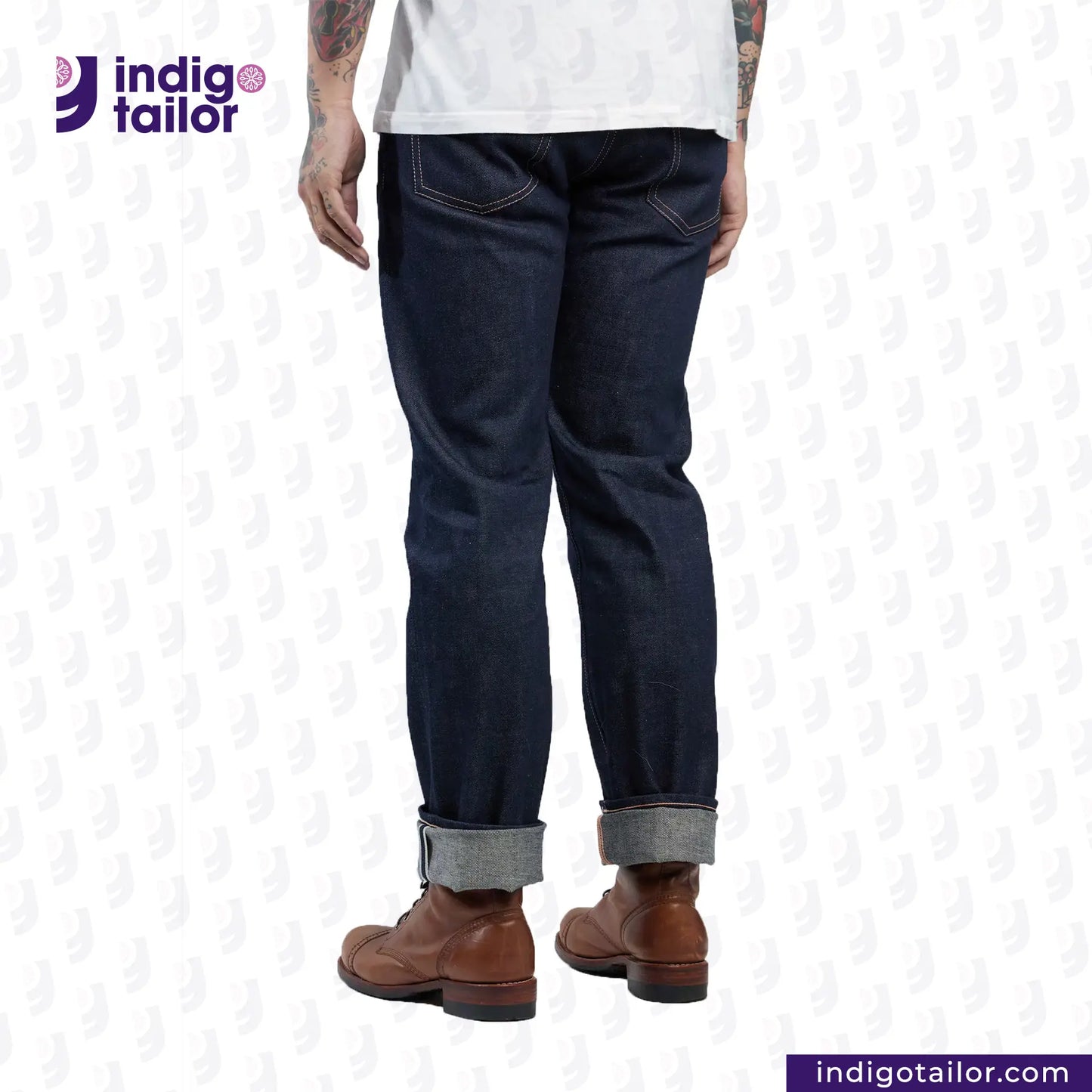 IT-127 MEDIUM BLUE DENIM LIVIDUS SELVEDGE