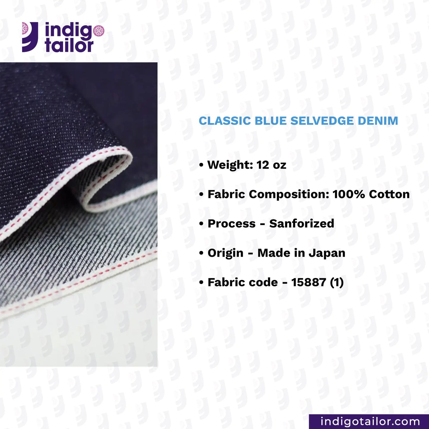 IT-382 CLASSIC BLUE SELVEDGE DENIM