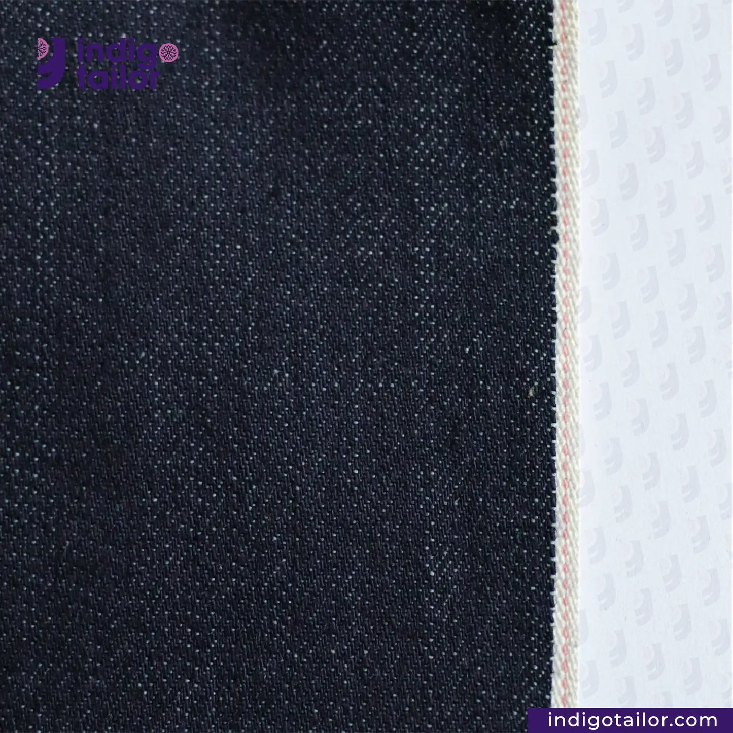 IT-443 STRETCHY SELVEDGE DEEP INDIGO PINK ID