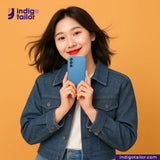 IT-351 INDIGO HOUNDSTOOTH