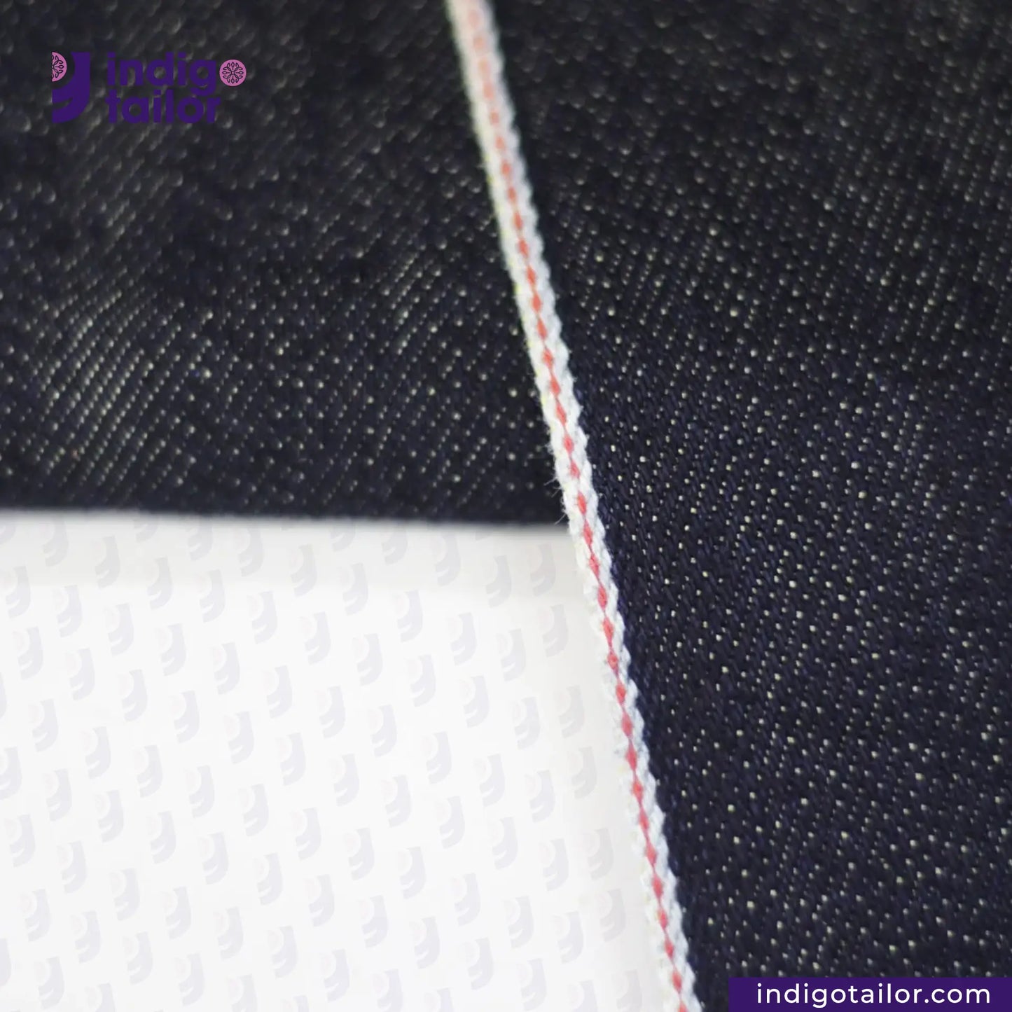METALLIC GOLD WEFT SELVEDGE DENIM