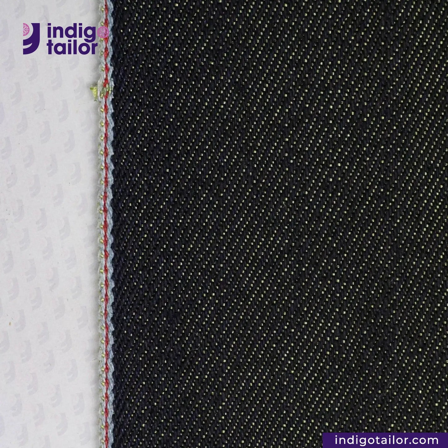 METALLIC GOLD WEFT SELVEDGE DENIM