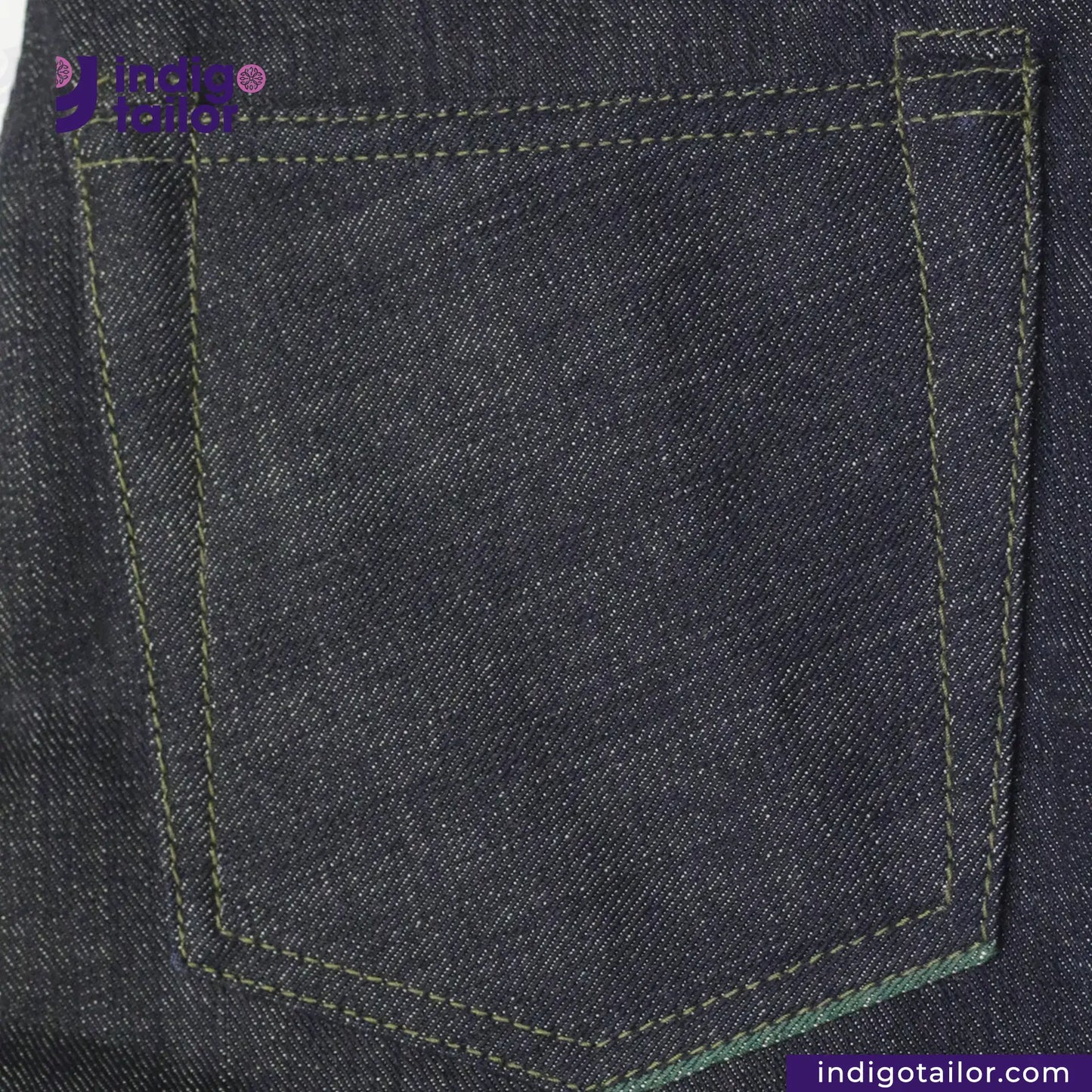 IT-006 FOREST GREEN SELVEDGE DENIM