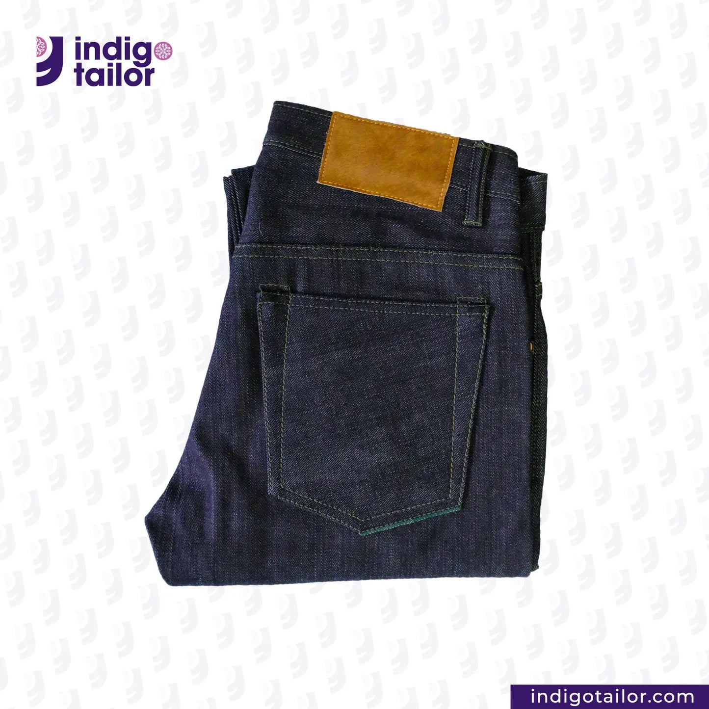 IT-006 FOREST GREEN SELVEDGE DENIM