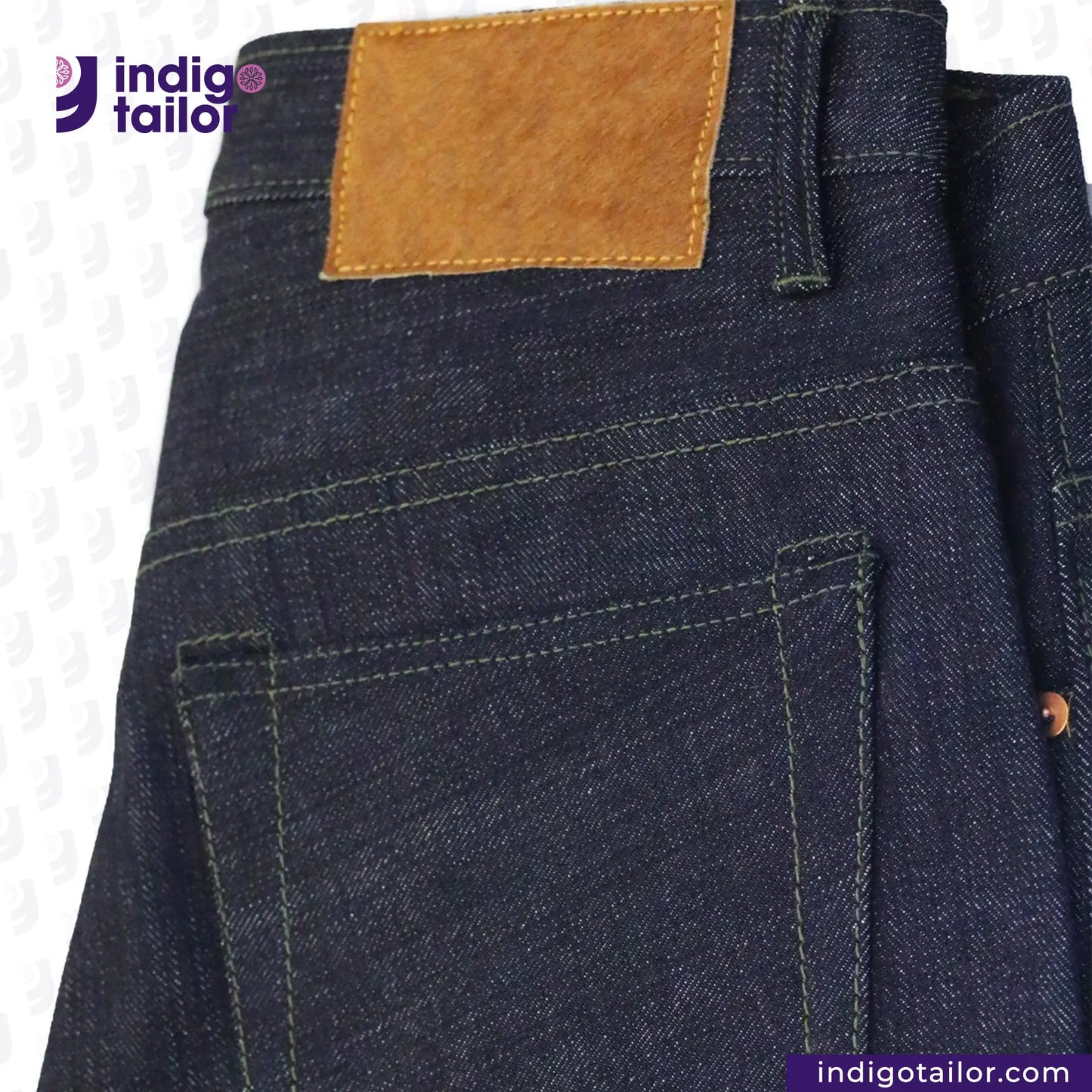IT-006 FOREST GREEN SELVEDGE DENIM