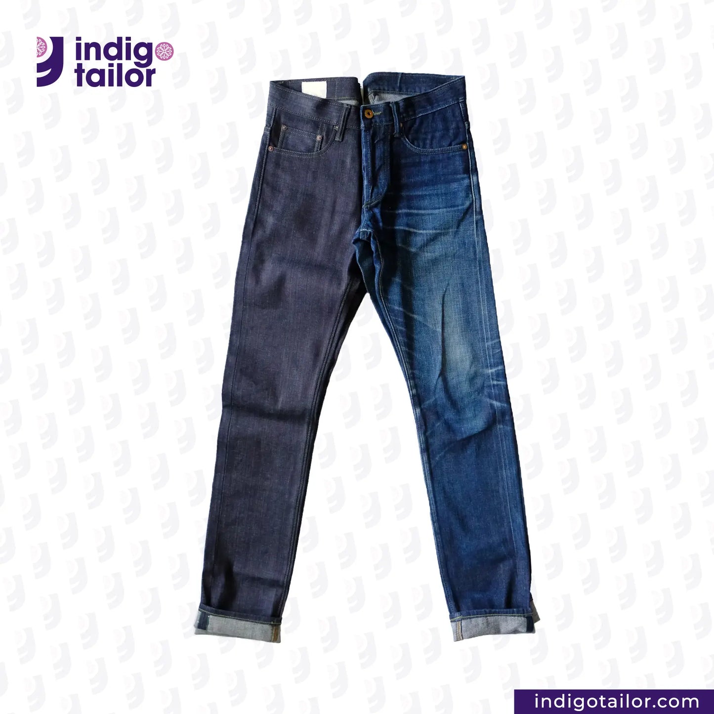 IT-006 FOREST GREEN SELVEDGE DENIM