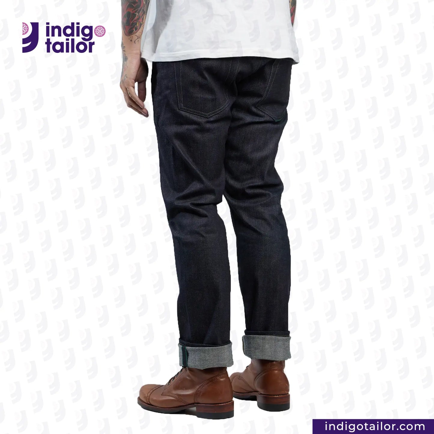 IT-006 FOREST GREEN SELVEDGE DENIM