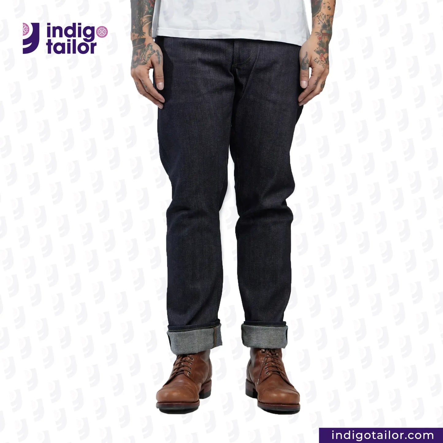 IT-006 FOREST GREEN SELVEDGE DENIM