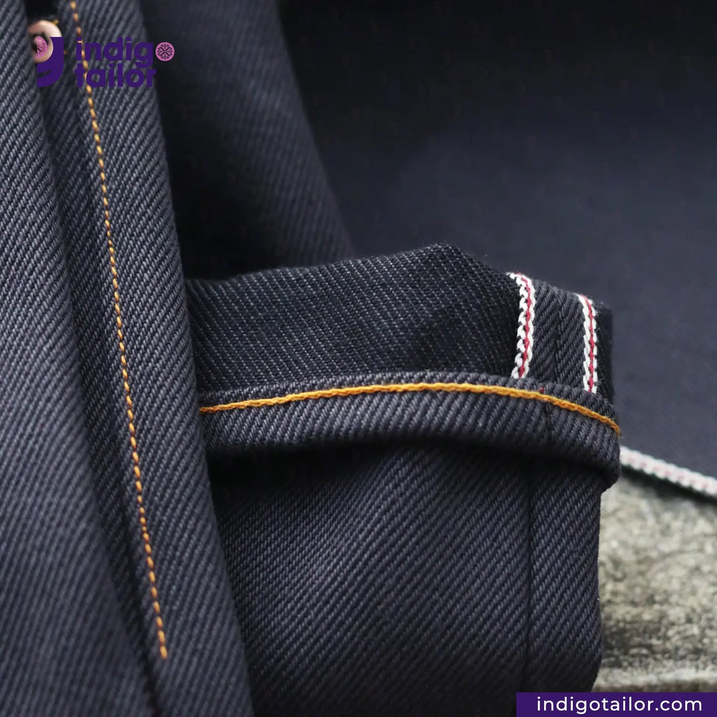 IT-007 MYSTERIOUS INDIGO x BLACK SELVEDGE DENIM