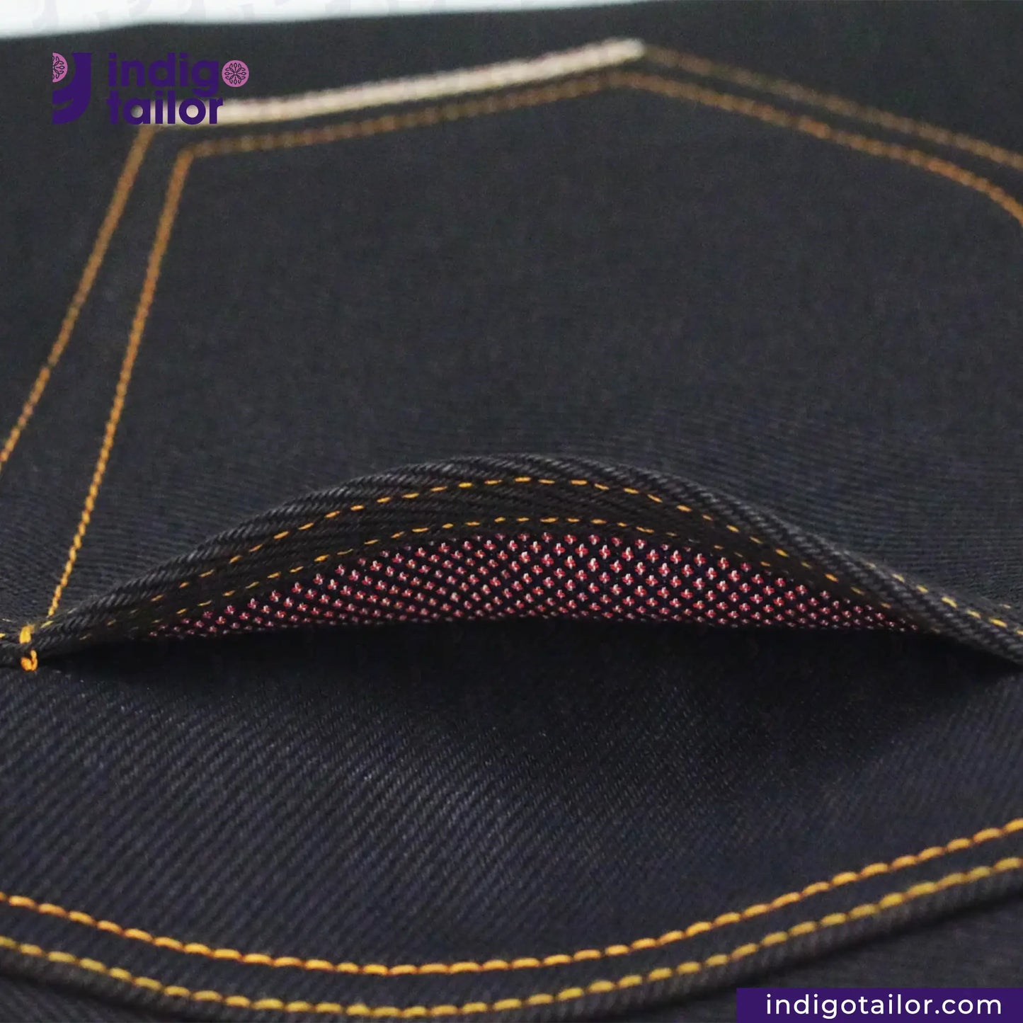 IT-007 MYSTERIOUS INDIGO x BLACK SELVEDGE DENIM