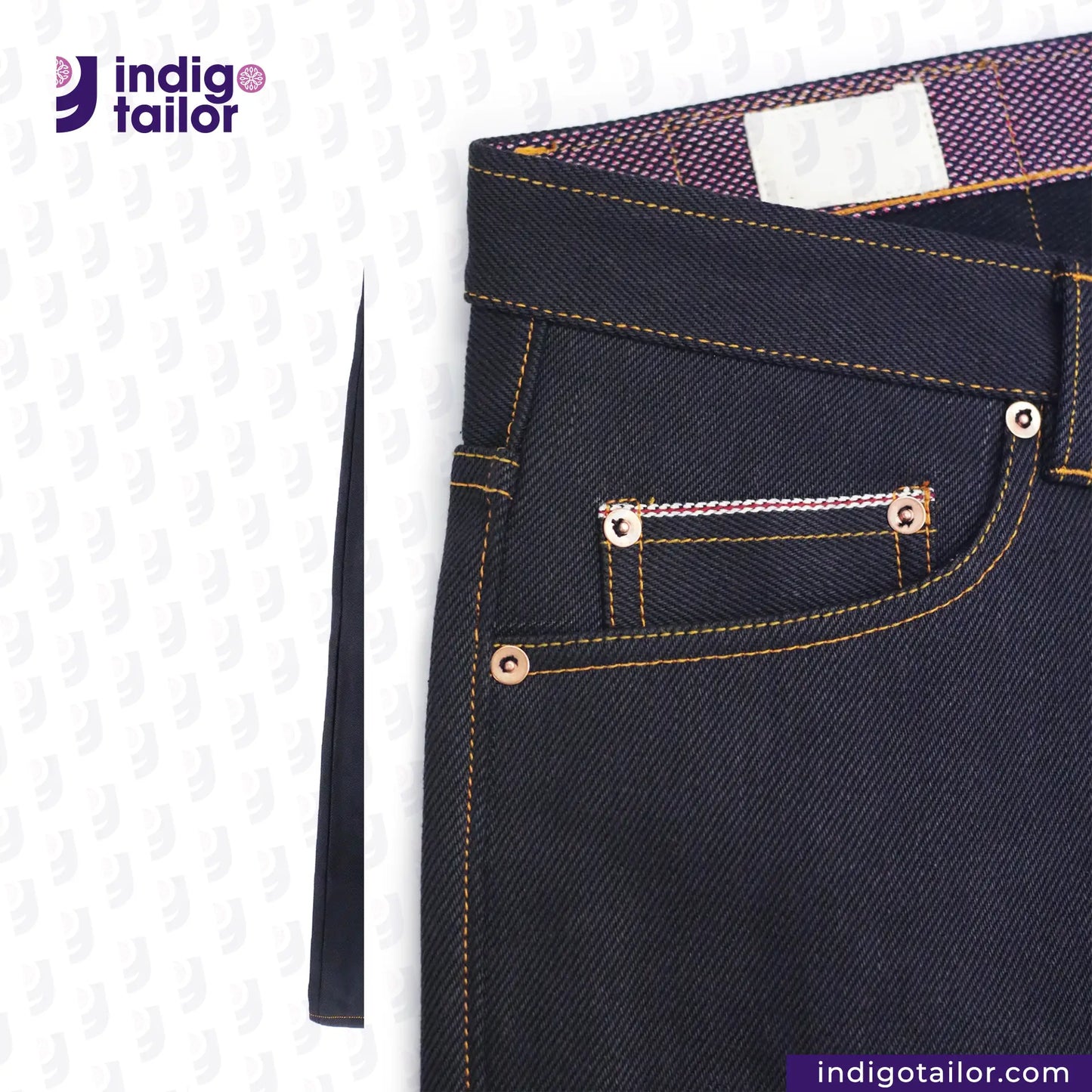 IT-007 MYSTERIOUS INDIGO x BLACK SELVEDGE DENIM