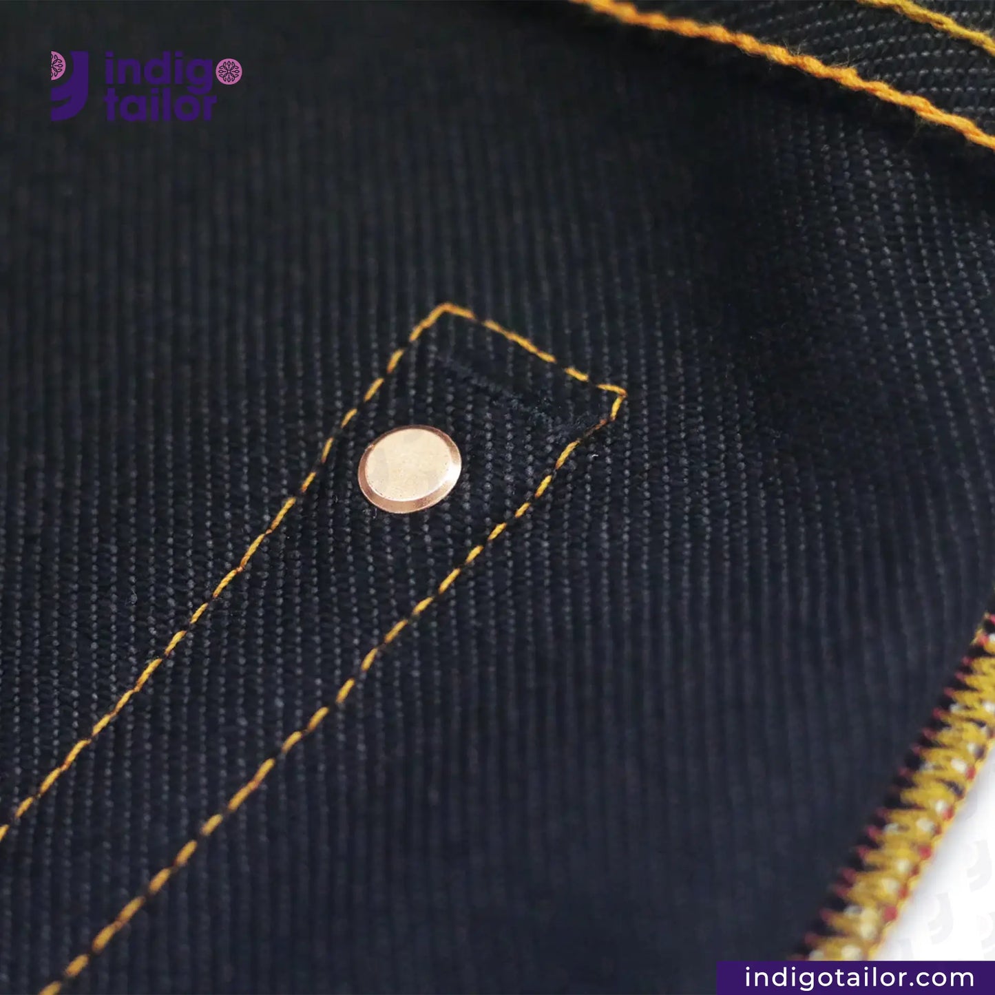 IT-007 MYSTERIOUS INDIGO x BLACK SELVEDGE DENIM