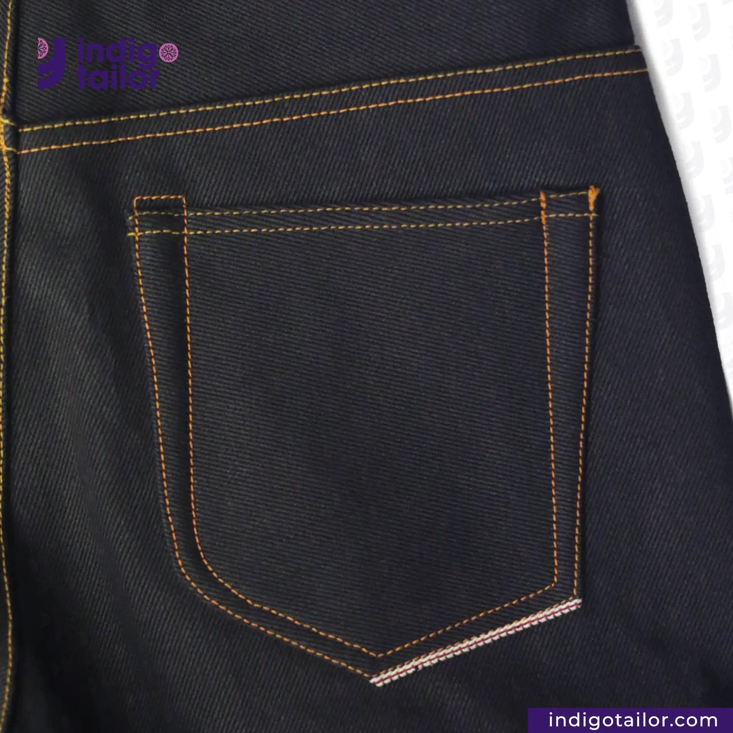 IT-007 MYSTERIOUS INDIGO x BLACK SELVEDGE DENIM