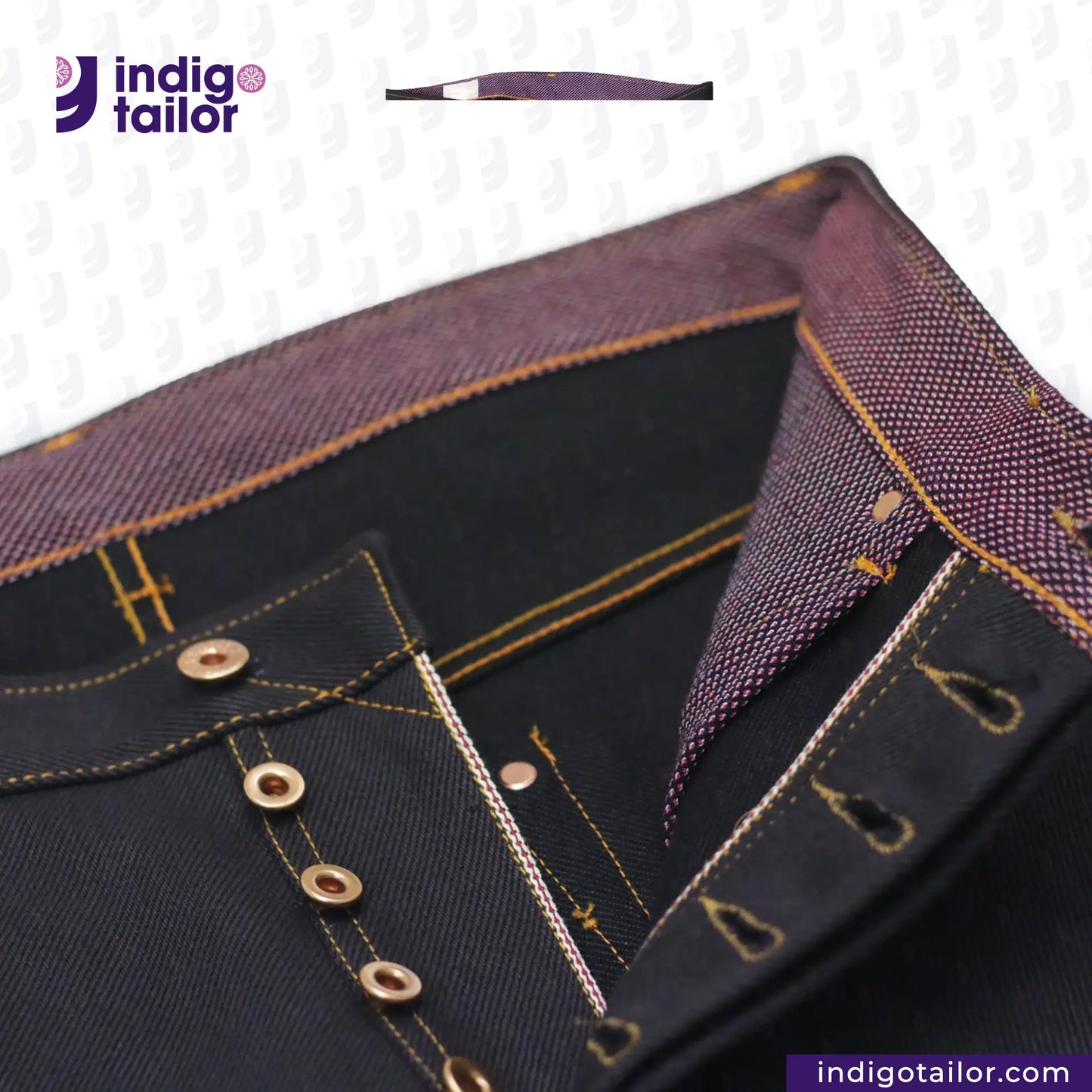 IT-007 MYSTERIOUS INDIGO x BLACK SELVEDGE DENIM