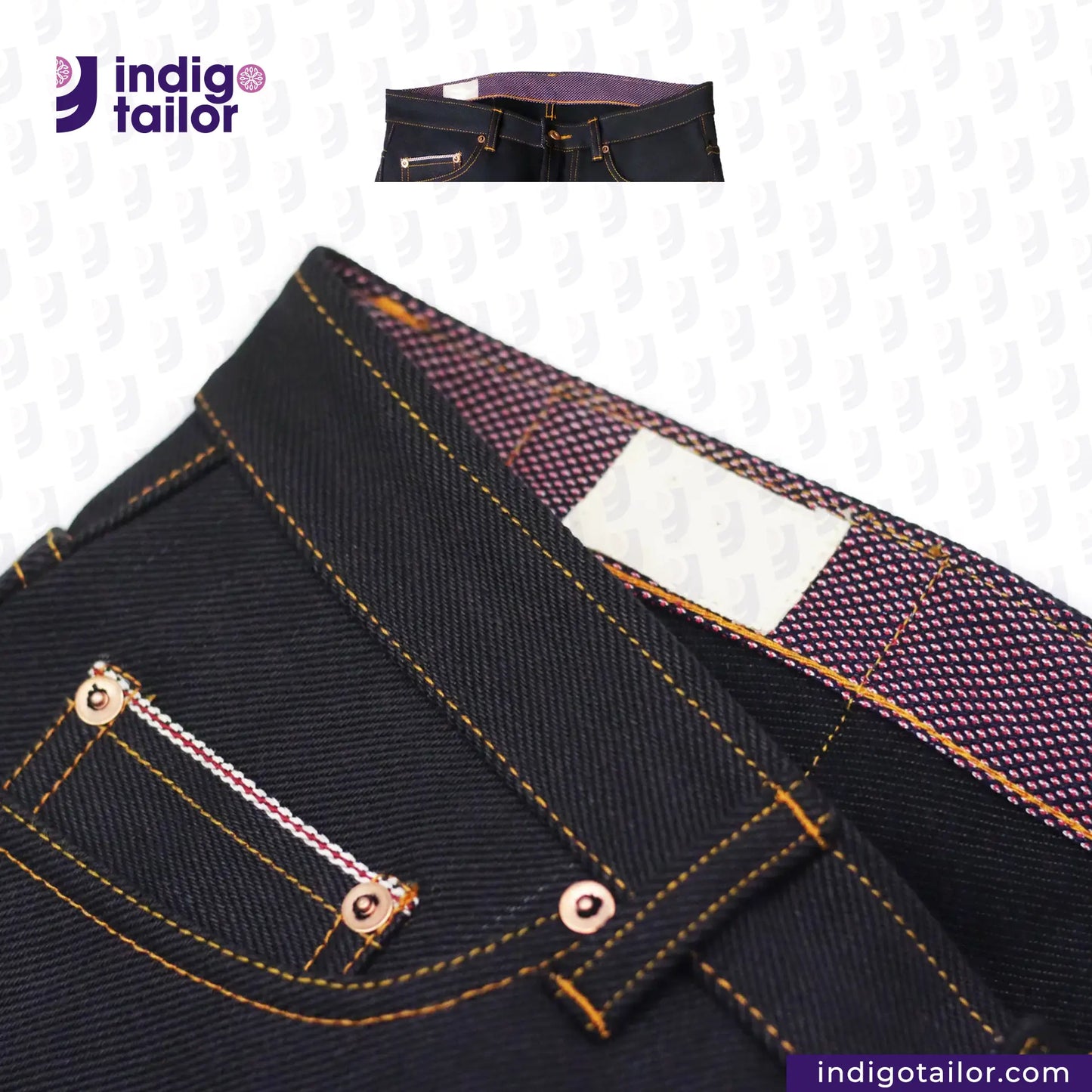 IT-007 MYSTERIOUS INDIGO x BLACK SELVEDGE DENIM