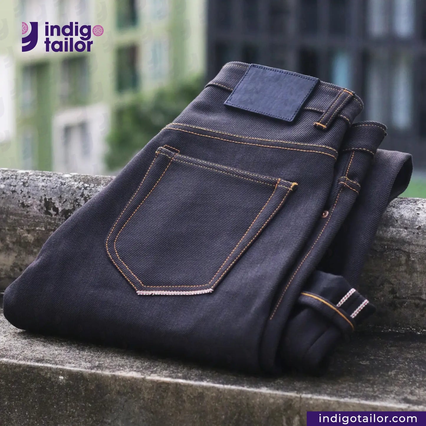IT-007 MYSTERIOUS INDIGO x BLACK SELVEDGE DENIM