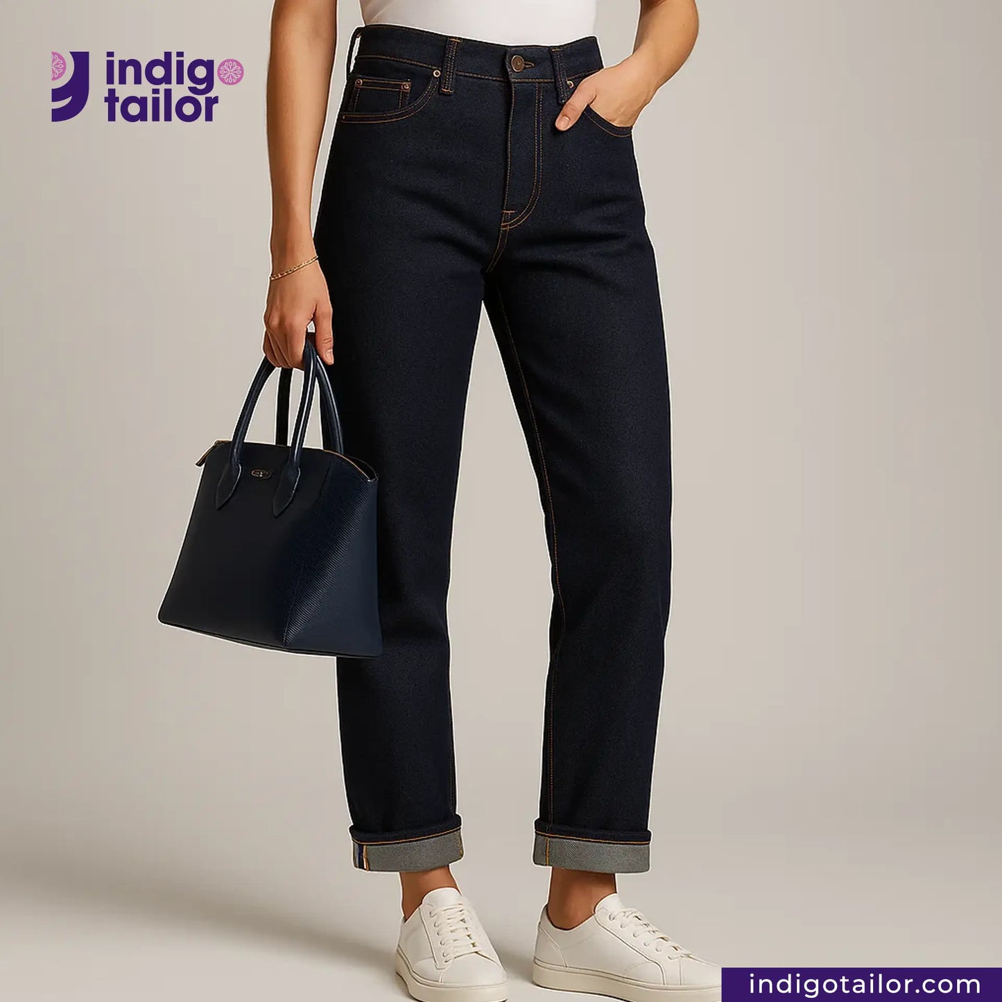 IT-445 ORGANIC NATURAL COTTON SELVEDGE DENIM