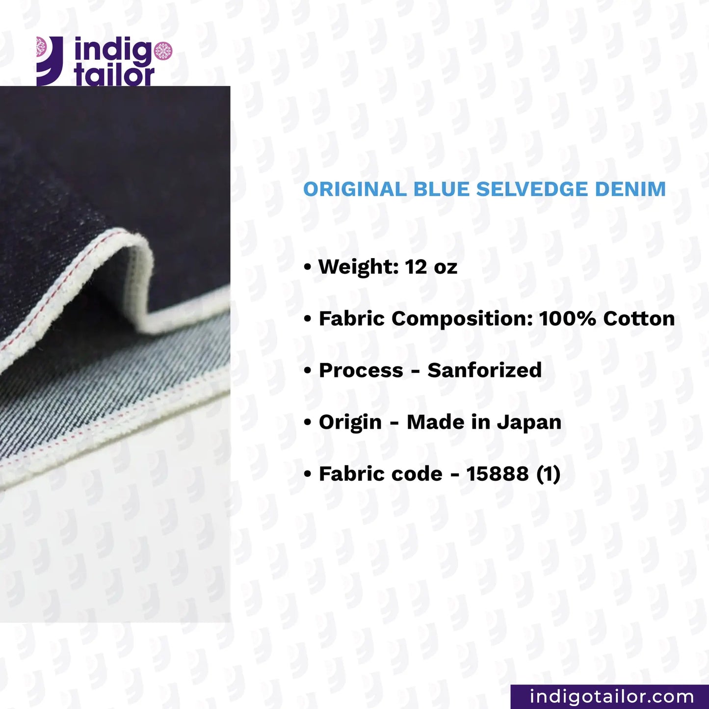 IT-446 ORIGINAL BLUE SELVEDGE DENIM