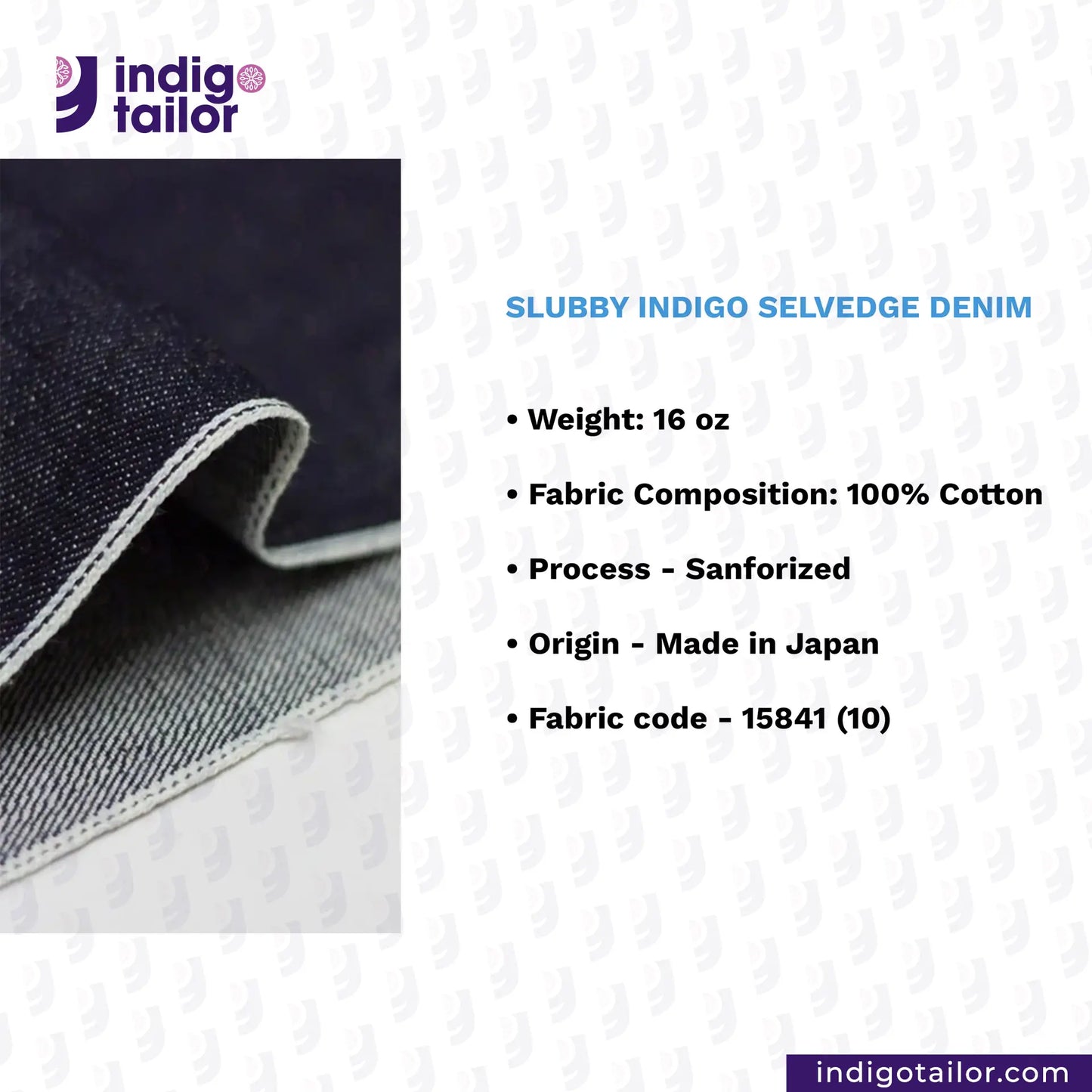 SLUBBY INDIGO SELVEDGE DENIM