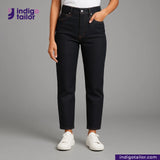 IT-453 STRETCHY SELVEDGE DEEP INDIGO PINK