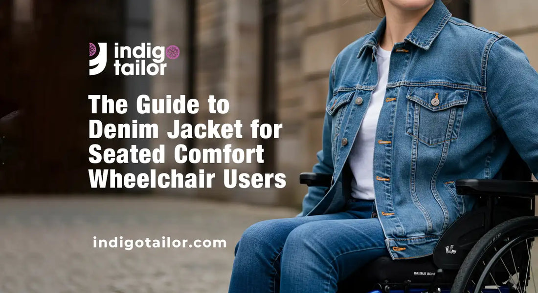 Denim Jacket for Seated Comfort Wheelchair Users