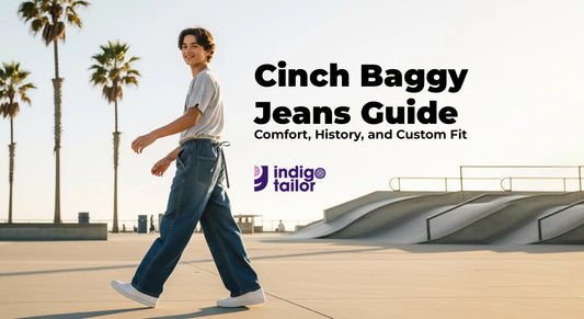 cinch baggy jeans