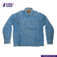 AOZORA SKY BLUE TYPE II PLUS JACKET on a white background with 'Indigo Tailor' branding.