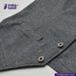 BLACK TWEED WORK VEST with buttons on a white background, featuring the Indigotailor logo.
