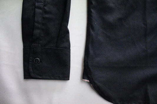 Black Selvedge Dobby Western Shirt