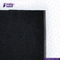CHARCOAL SMOKE BLACK SELVEDGE DENIM fabric swatch with Indigotailor logo and website on a white background
