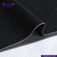 CHARCOAL SMOKE BLACK SELVEDGE DENIM fabric with a visible brand logo on a white background