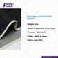 DEEP INDIGO DOTTED BRONZE SELVEDGE fabric with selvedge details and Indigotailor branding on a white background