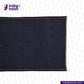 DEEP INDIGO DOTTED BRONZE SELVEDGE denim fabric with yellow stitching on a white background, featuring the Indigotailor logo.