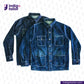 Two DENIM CHORECOAT shirts with 'indigotailor' logo and website on a white background