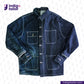 DENIM CHORECOAT shirt with button details on a white background, featuring the Indigotailor logo.