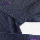 Close-up of DENIM HOODIE with a white label, featuring 'Indigotailor' branding.