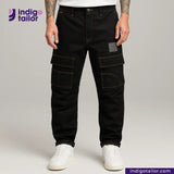 IT-447 DOUBLE BLACK STRETCH SELVEDGE DENIM