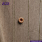 Close-up of a button on EASY JACKET OLIVE WABASH ONE WASH with 'Indigotailor' branding.